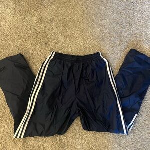 navy adidas windbreaker track pants